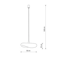 Lampa wisząca HAVANA S szer. 50cm E27 | naturalne drewno 11395