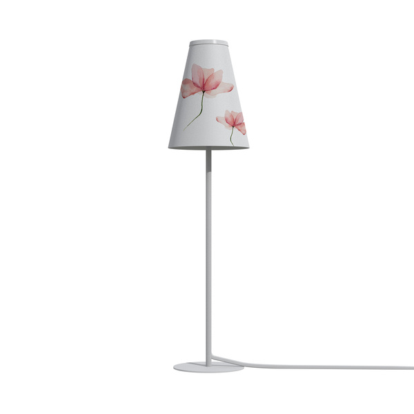 Lampa stojąca TRIFLE wys. 44cm G9 | biały/różowy