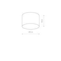 Biały plafon CAMERON WHITE 45cm 9684