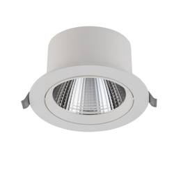 Lampa punktowa podtynkowa EGINA LED szer. 14cm 15W barwa neutralna 4000K | biały