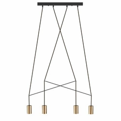 Lampa wisząca nad stół IMBRIA GOLD IV listwa 4x GU10 10W | mosiądz 7957