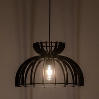 Lampa wisząca KYMI C szer. 48 cm E27 | czarny 10575