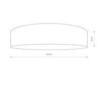 Plafon lampa sufitowa CROCO grafitowy śr. 100cm 8961