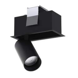 Lampa punktowa podtynkowa MONO DEEP I BLACK dł. 22cm GU10 | czarny 10458