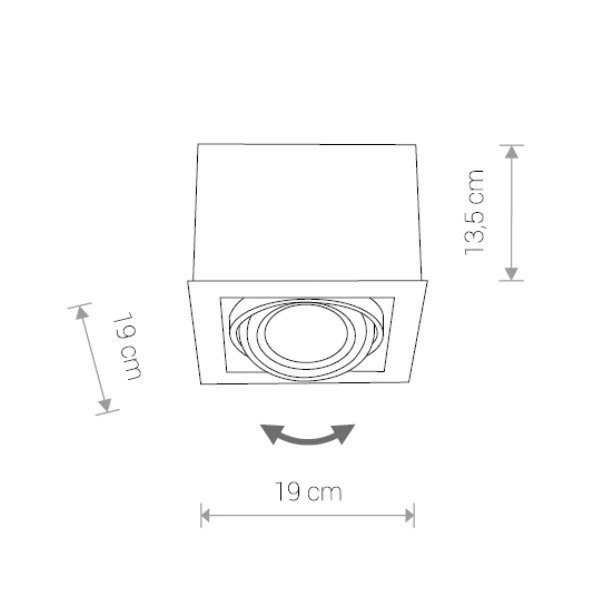 Lampa sufitowa BOX WHITE ES111 9497