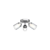 Lampa sufitowa pół plafon VISTA III 3x G9 IP44 śr. 35cm | chrom 8050