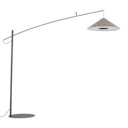 Lampa podłogowa POISE umbra gray A E27 wys.240cm dług.260cm przewód 270cm włącznik | 11767