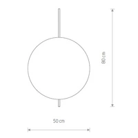 Kinkiet LED SUNSET B 50cm 2xGX53 | brązowy 7655