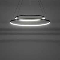 Lampa wisząca CIRCOLO LED szer. 60cm 35W barwa ciepła 3000K | czarny 10814