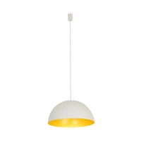 Lampa wisząca HEMISPHERE SUPER L WHITE-GOLD śr. 50cm 4xGX53 | biały/złoty 10700