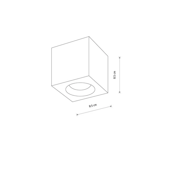 Spot sufitowy PARANA 8,5cm GU10 | chrom 10717