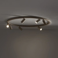 Lampa sufitowa FOURTY ROUND 11948 miniGU10 szer. 80cm | beżowy