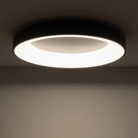 Plafon NIKKI ROUND LED śr. 60cm 60W barwa ciepła 3000K | czarny 11208