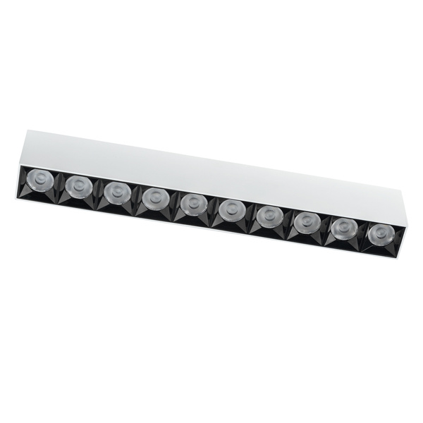 Liniowa oprawa natynkowa MIDI LED 38,5cm 40W ciepła 3000K | biały 10050