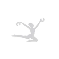 Dekoracyjny uchwyt BALLERINA umożliwiający regulację przewodu wys.11.5cm szer.7.5cm | Biały 11800