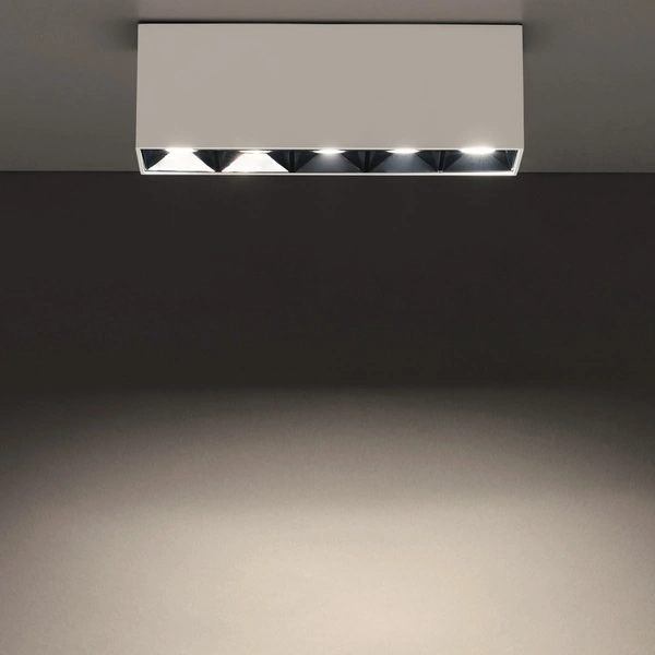 Liniowa oprawa natynkowa MIDI LED 19,5cm 20W 4000K neutralna | biały 10052