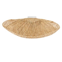 Plafon HAVANA L szer. 80cm E27 | naturalne drewno/biały 11172