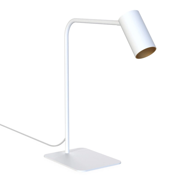 Lampa biurkowa MONO 40cm GU10 | biały/złoty 7713