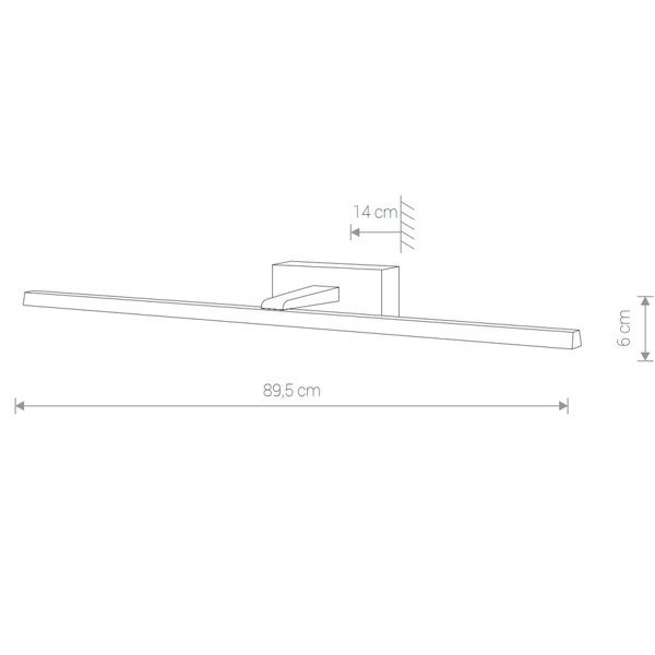 Kinkiet nad lustro Van GOGH white L 89,5cm 9175