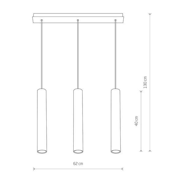 Lampa wisząca EYE WHITE III 130cm 6481