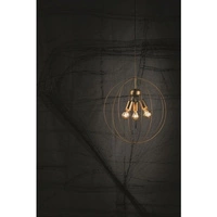 Lampa wisząca druciana zwis BULLET złoty śr. 45cm 9061