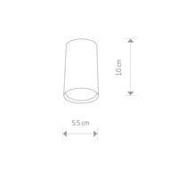 Spot sufitowy rurka tuba EYE S BRASS  mosiądz śr. 5,5cm 8911