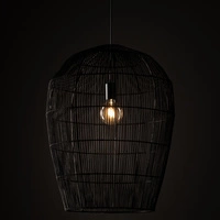 Lampa wisząca HAITI L śr. 53cm E27 | czarny 11168