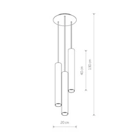 Lampa nad stół EYE WHITE III L 8916