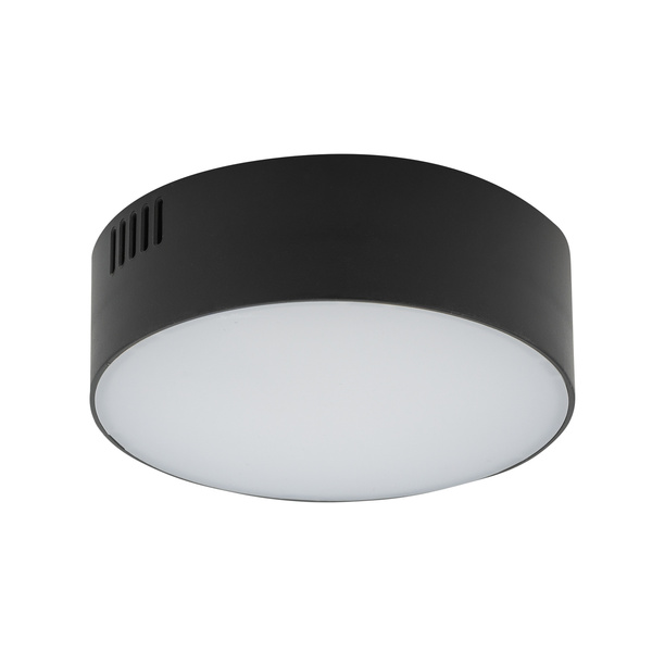 Plafon LID ROUND LED 11cm 15W barwa ciepła 3000K | czarny