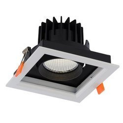 Lampa sufitowa wpuszczana DIA 30W LED 3000K | biały czarny