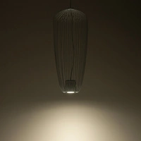 Lampa wisząca PUMPKIN S szer. 27cm wys.200cm GU10 | jasnoszary 11242