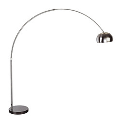 Designerska lampa podłogowa do salonu COSMO S wys. 200cm | srebrny