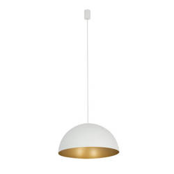 Lampa wisząca HEMISPHERE SUPER L WHITE-GOLD śr. 50cm 4xGX53 | biały/złoty