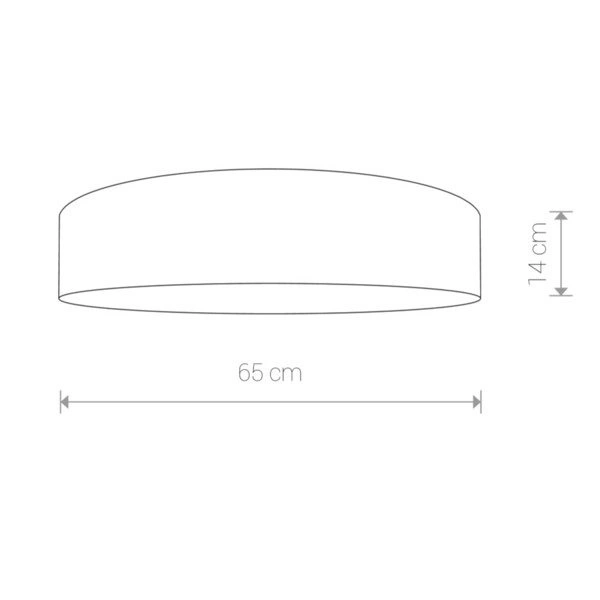 Lampa sufitowa plafon z abażurem TURDA IV złoty śr. 65cm 8955