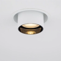 Regulowana lampa podtynkowa MONO SLIDE śr. 8,3cm GU10 | biały/czarny 10796