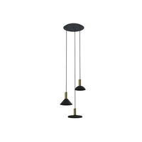 Lampa wisząca HERMANOS III wys. 130cm 3xGU10 | czarny 8030