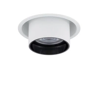 Regulowana lampa podtynkowa MONO SLIDE śr. 8,3cm GU10 | biały/czarny 10796