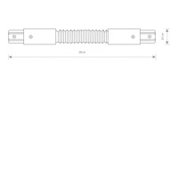 Łącznik PROFILE FLEX CONNECTOR WHITE 8382