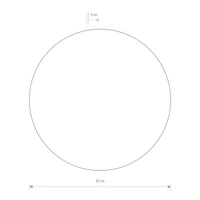 Lampa ścienna kinkiet RING LED L śr. 35cm 15W 3000K | czekoladowy 10353