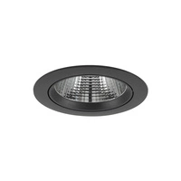 Lampa punktowa podtynkowa EGINA LED szer. 14cm 15W barwa ciepła 3000K | czarny 10557