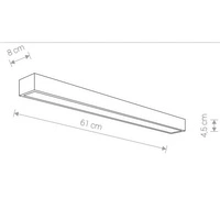 Kinkiet KAGERA LED M chrom 61cm 9503