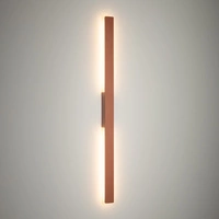 Zewnętrzny kinkiet DEMI LED M 18W 3000K 1200lm wys.100cm szer.5.2cm IP54 | Brick red 11557