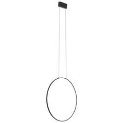 Lampa wisząca CIRCOLO LED M 60cm 21W barwa ciepła 3000K | czarny