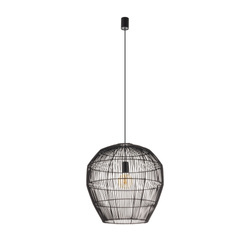 Lampa wisząca HAITI M śr. 50cm E27 | czarny 11167