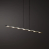 Lampa wisząca BAR LED SILK OLIVE M wys.160cm szer.150cm 32W 3000K 1600lm IP20 | Silk olive