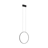 Lampa wisząca CIRCOLO LED 45cm 18W barwa ciepła 3000K | czarny 10810