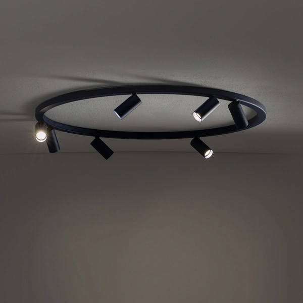 Lampa sufitowa FOURTY ROUND 11947 miniGU10 szer. 80cm | granatowy