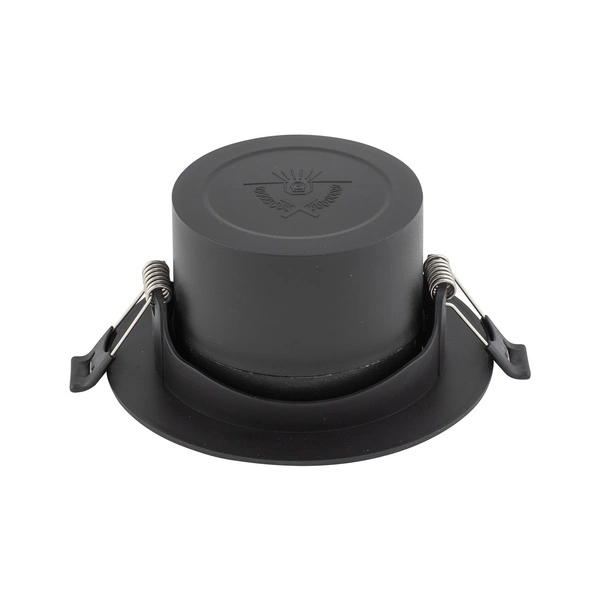 Lampa podtynkowa EGINA LED szer. 11cm 10W barwa ciepła 3000K | czarny 10553