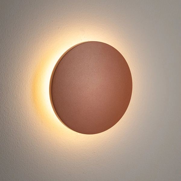 Zewnętrzny kinkiet ARIA LED S 6W 3000K 370lm szer.13.5cm IP54 | Brick red 11564