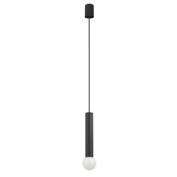 Lampa wisząca BATON BLACK M wys. 25cm E27 | czarny